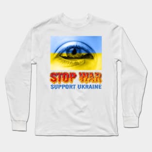 Stop Ukrainian war and Russian occupation Long Sleeve T-Shirt